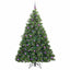Kunstigt juletræ med 300 LED'er Grøn 210 cm PE og PVC