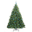 Kunstigt juletræ med 300 LED'er Grøn 210 cm PE og PVC