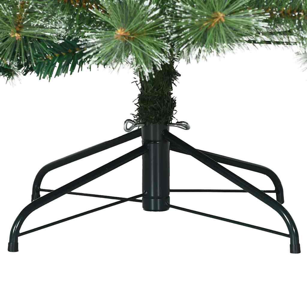 Kunstigt juletræ med 150 LED'er Grøn 150 cm PE og PVC