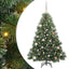 Kunstigt juletræ med 150 LED'er Grøn 150 cm PE og PVC