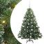 Kunstigt juletræ med 150 LED'er Grøn 150 cm PE og PVC