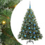Kunstigt juletræ med 150 LED'er Grøn 150 cm PE og PVC