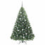 Kunstigt juletræ med 300 LED'er Grøn 180 cm PE og PVC