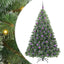 Kunstigt juletræ med 300 LED'er Grøn 180 cm PE og PVC