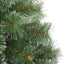 Kunstigt juletræ med 300 LED'er Grøn 210 cm PE og PVC