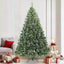 Kunstigt juletræ med 300 LED'er Grøn 210 cm PE og PVC