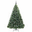 Kunstigt juletræ med 300 LED'er Grøn 210 cm PE og PVC