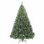 Kunstigt juletræ med 300 LED'er Grøn 240 cm PE og PVC