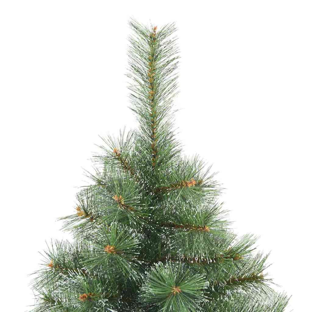 Kunstigt juletræ med 300 LED'er Grøn 240 cm PE og PVC