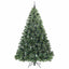 Kunstigt juletræ med 300 LED'er Grøn 240 cm PE og PVC