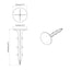 Jordpløkker 100 pcs Sort Ø3 x 11 cm Plastik