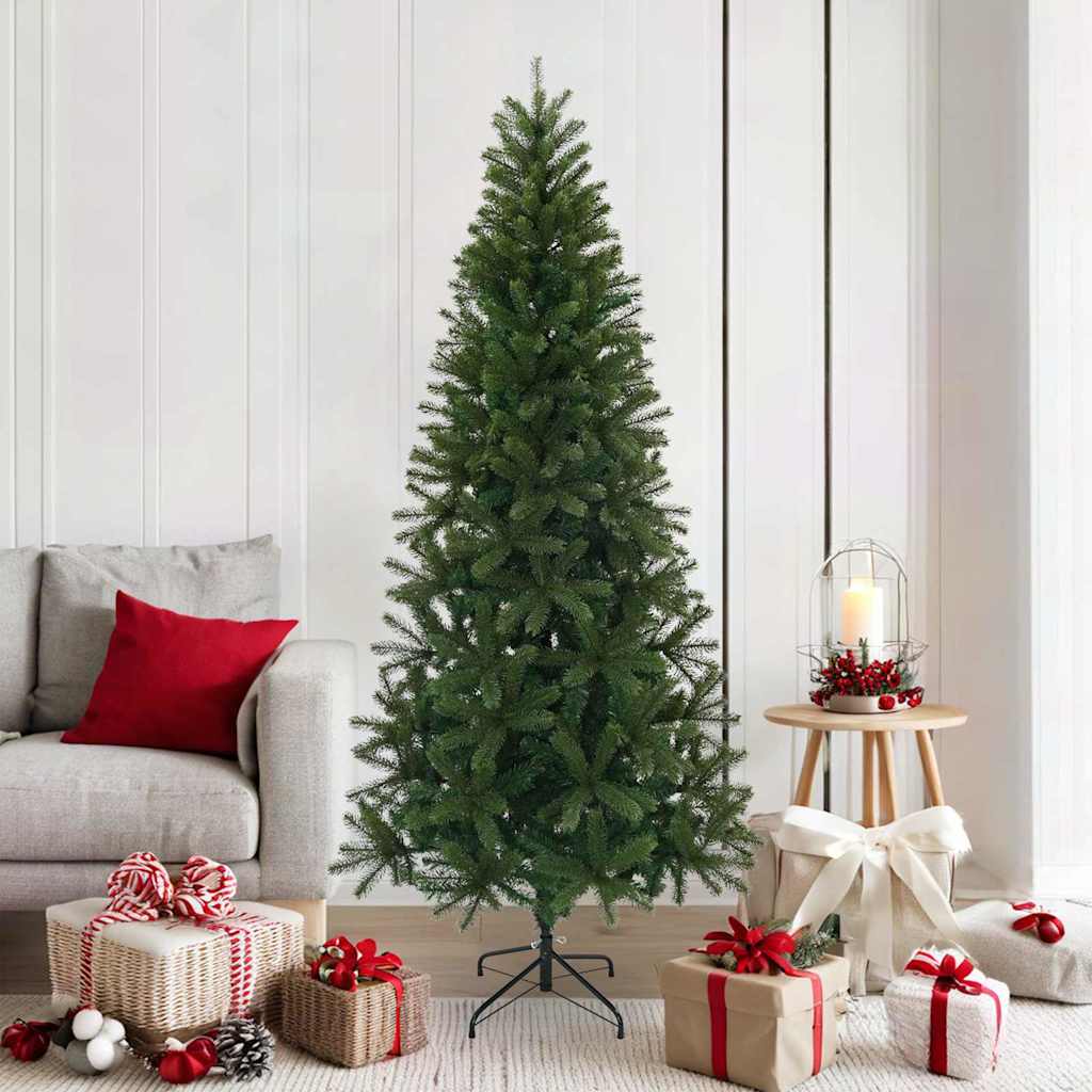 Kunstigt juletræ med stativ Grøn 180 cm PVC, PE og stål