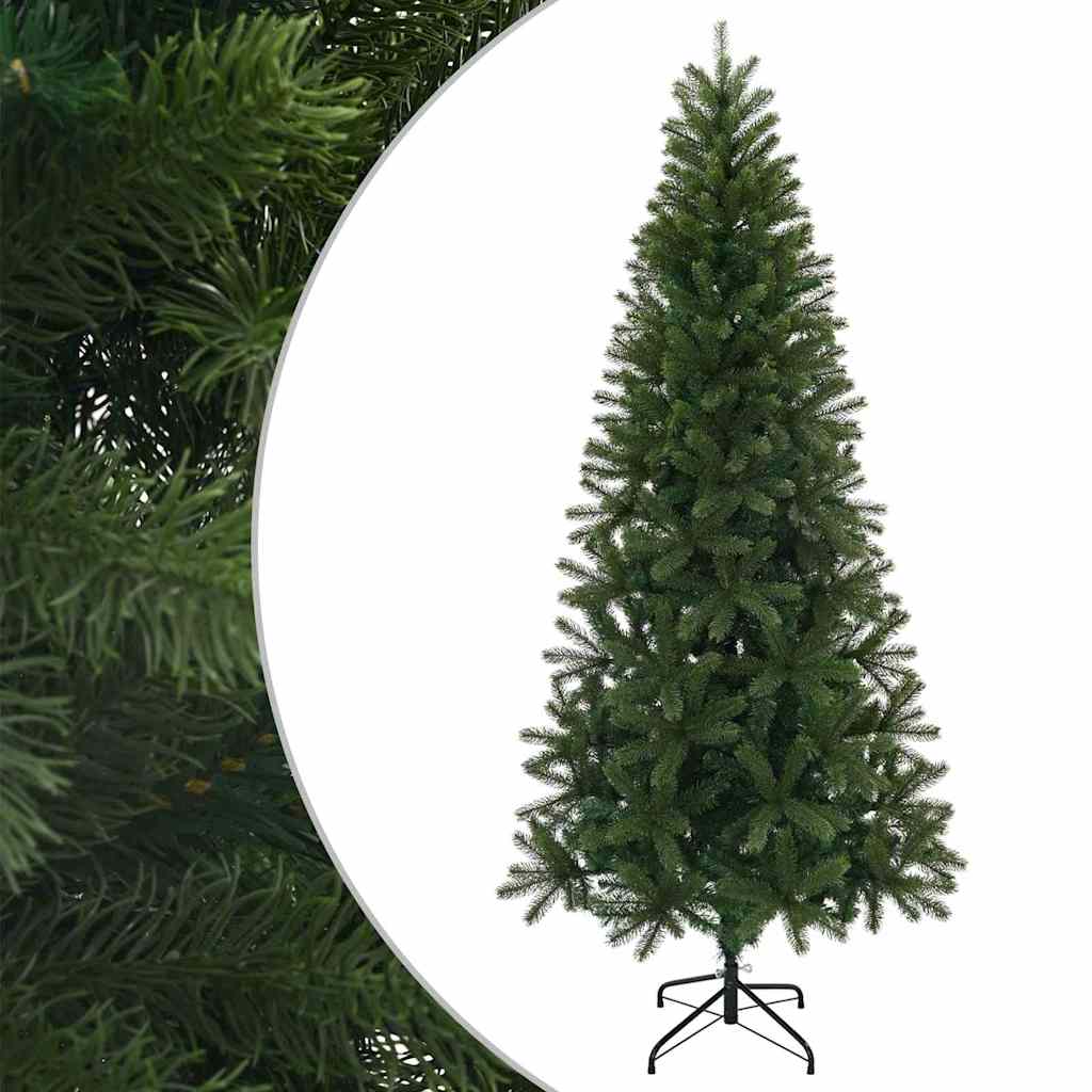 Kunstigt juletræ med stativ Grøn 210 cm PVC, PE og stål