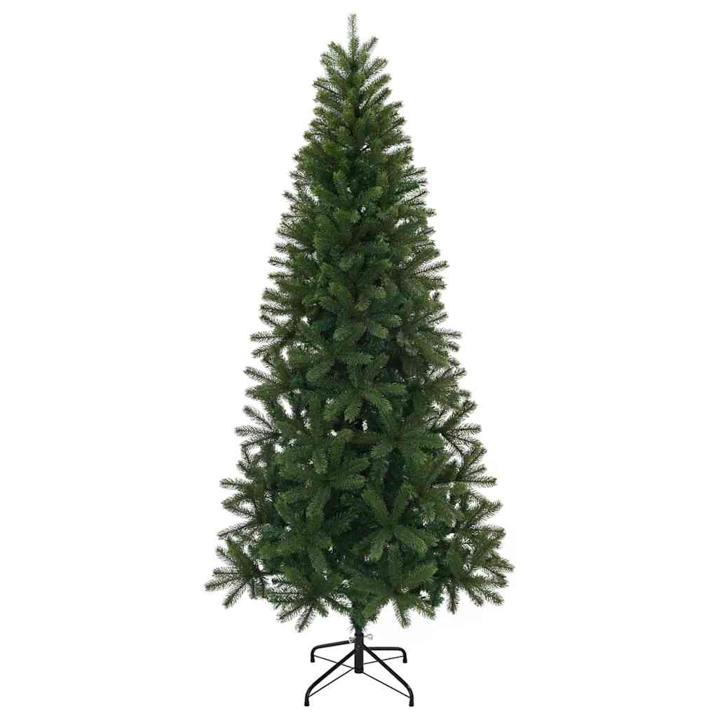 Kunstigt juletræ med stativ Grøn 210 cm PVC, PE og stål