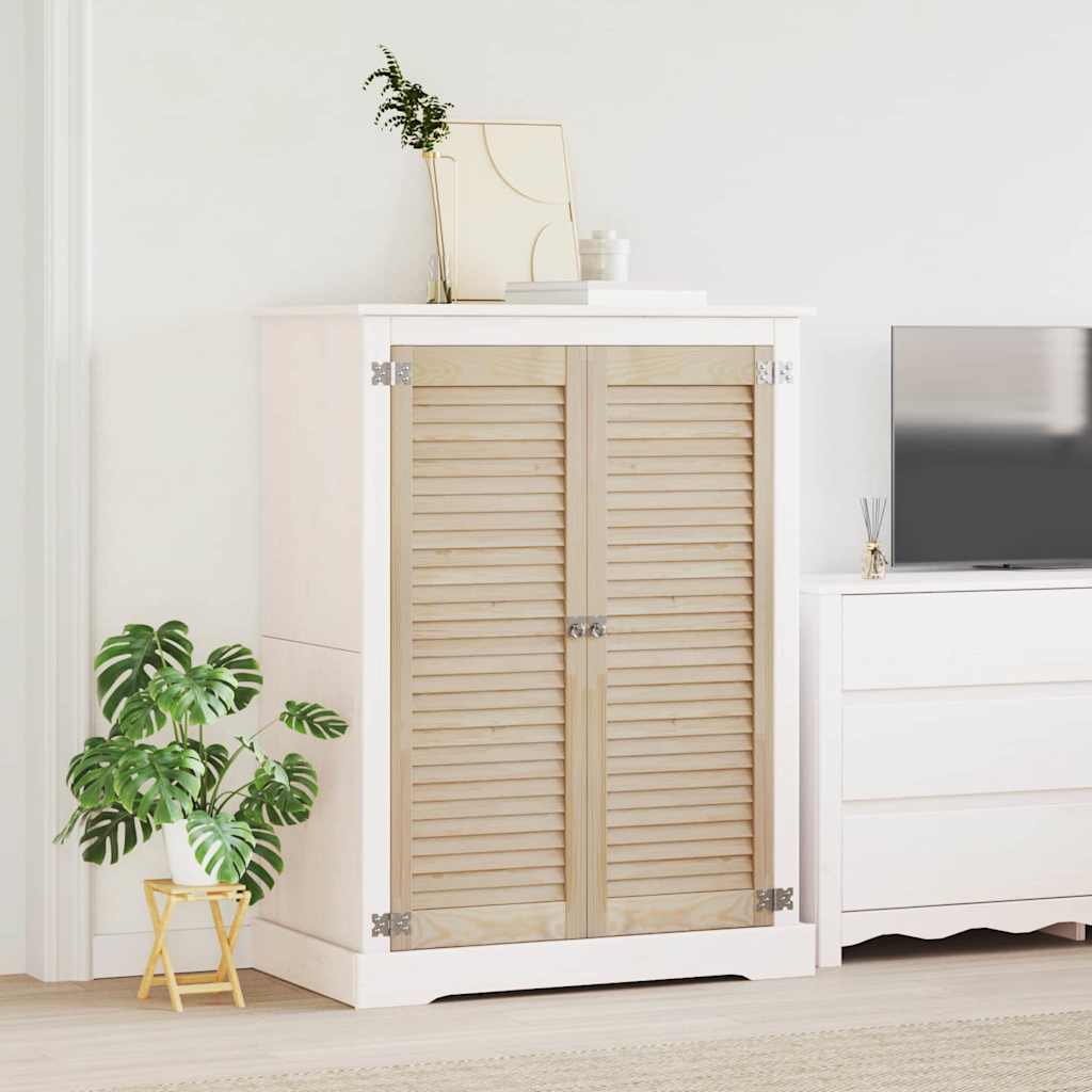 Skabsdør 2 pcs Naturfarvet 110 x 2,1 x 39,5 cm Massiv fyrretræ