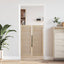 Skabsdør 2 pcs Naturfarvet 110 x 2,1 x 39,5 cm Massiv fyrretræ