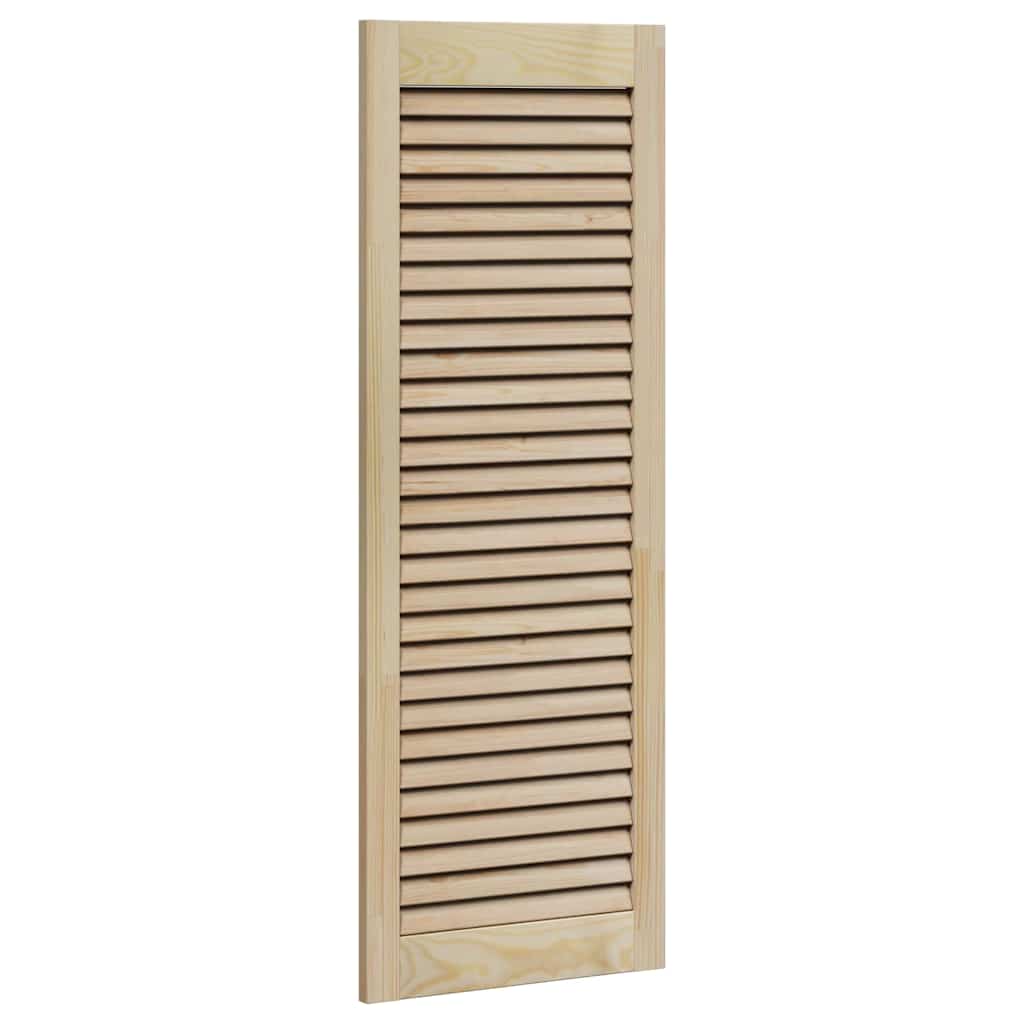 Skabsdør 2 pcs Naturfarvet 110 x 2,1 x 39,5 cm Massiv fyrretræ