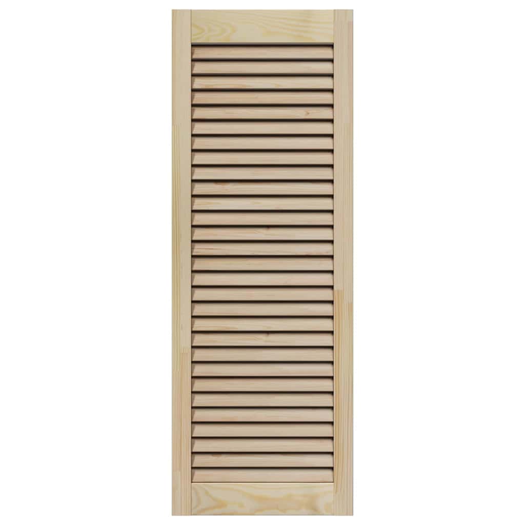 Skabsdør 2 pcs Naturfarvet 110 x 2,1 x 39,5 cm Massiv fyrretræ