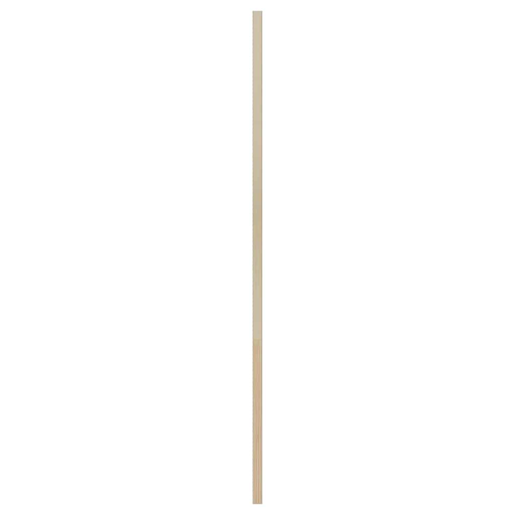 Skabsdør 2 pcs Naturfarvet 110 x 2,1 x 39,5 cm Massiv fyrretræ