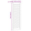 Skabsdør 2 pcs Naturfarvet 110 x 2,1 x 39,5 cm Massiv fyrretræ