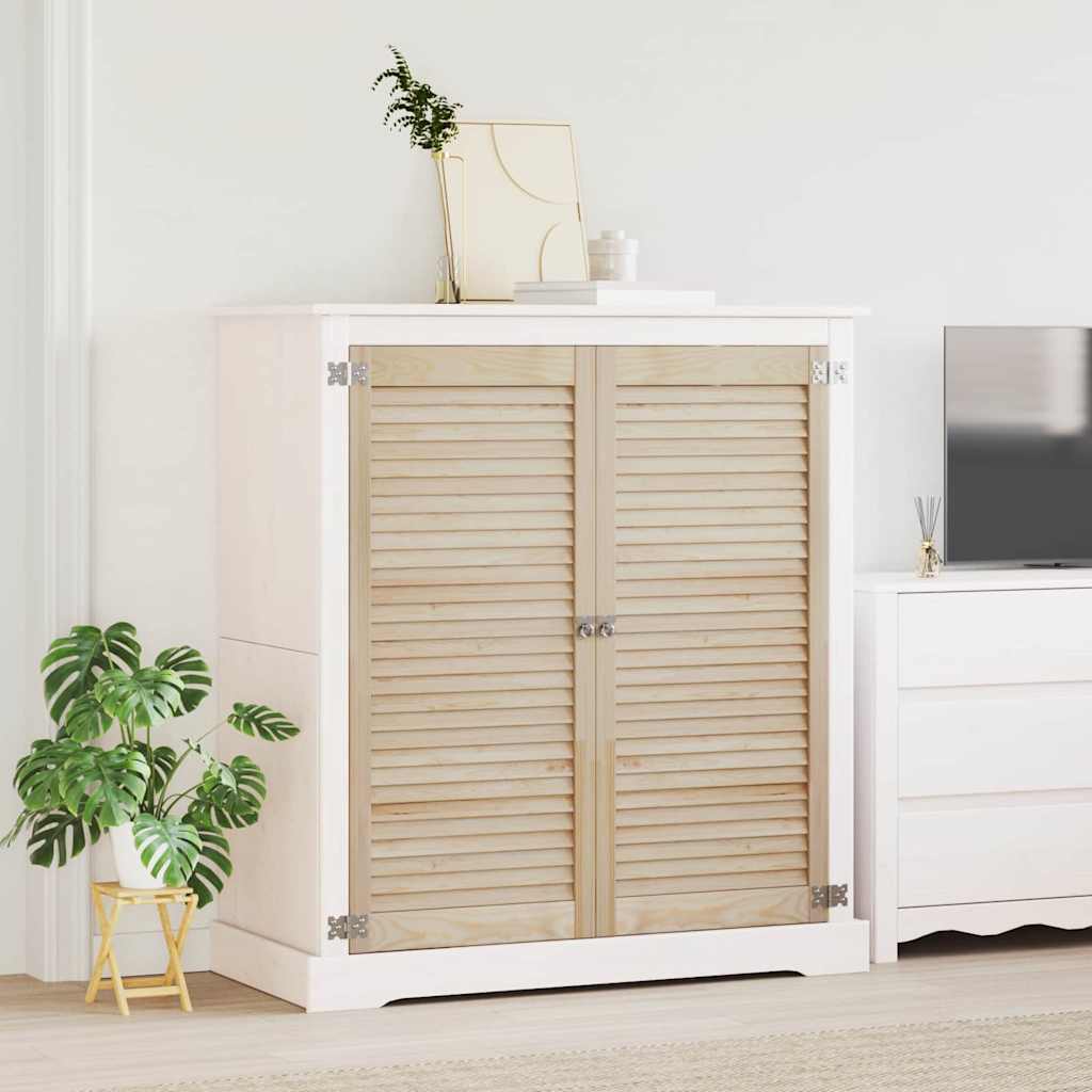Skabsdør 2 pcs Naturfarvet 49,5 x 2,1 x 110 cm Massiv fyrretræ