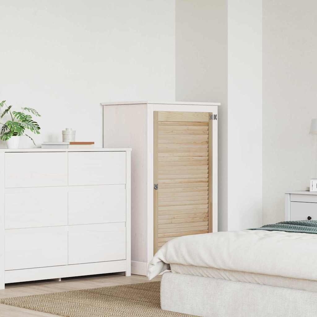 Skabsdør Naturfarvet 110 x 2,1 x 59,5 cm Massivt fyrretræ