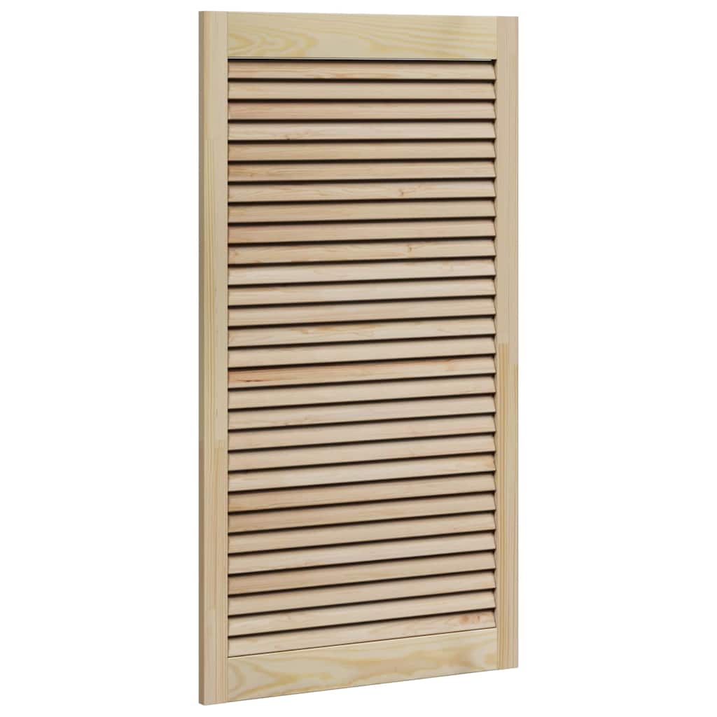 Skabsdør med dør 2 stk. Naturfarvet 110 x 2,1 x 59,5 cm