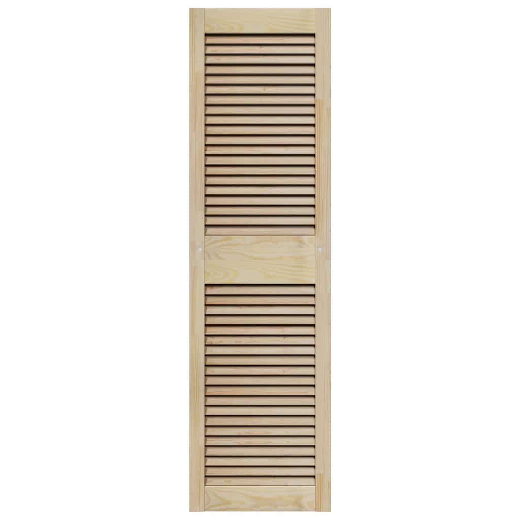 Skabsdør med dør 2 pcs Naturfarvet 140,5 x 2,1 x 39,5 cm
