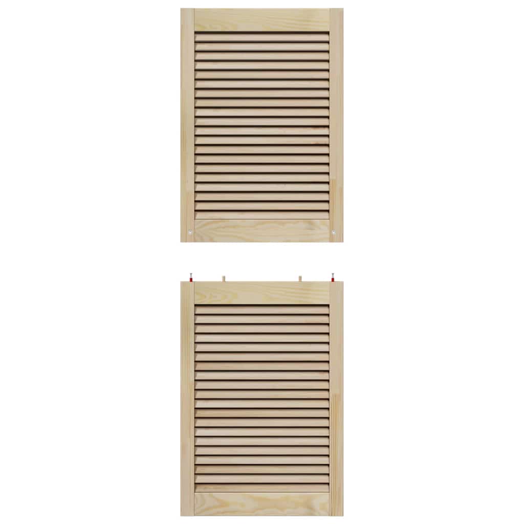Skabsdør Naturfarvet 49,5 x 2,1 x 140,5 cm Massiv fyrretræ