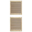 Skabsdør Naturfarvet 140,5 x 2,1 x 59,5 cm Massiv fyrretræ