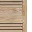 Skabsdør Naturfarvet 140,5 x 2,1 x 59,5 cm Massiv fyrretræ