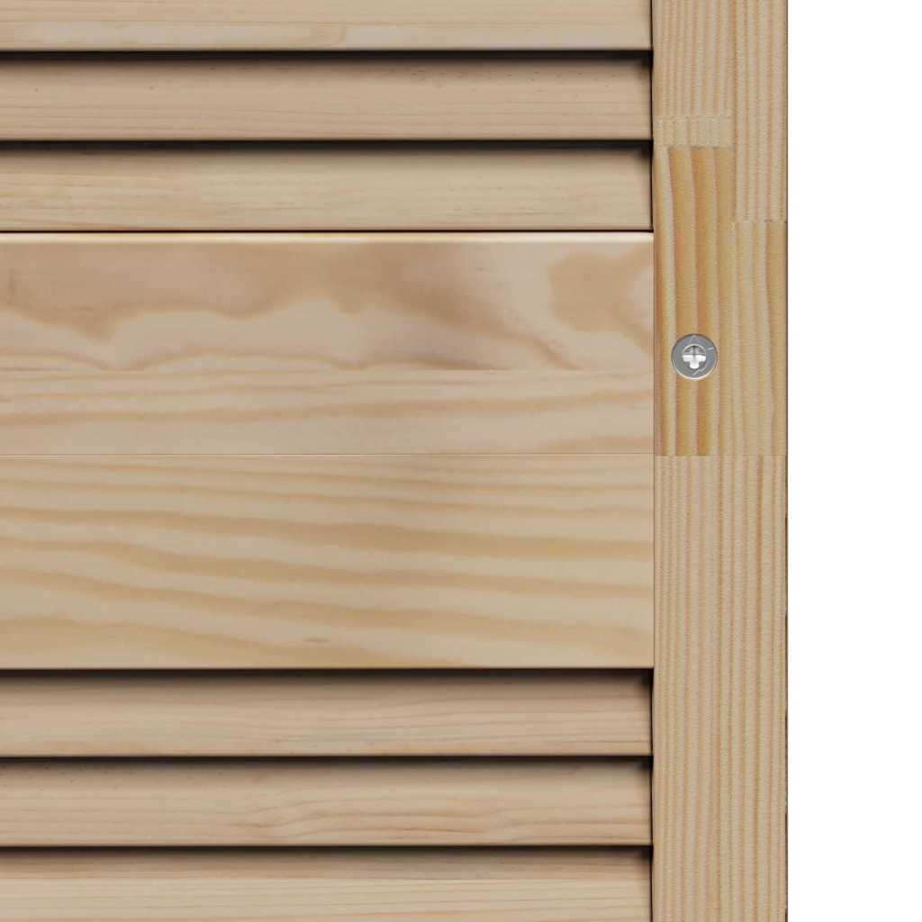 Skabsdør Naturfarvet 140,5 x 2,1 x 59,5 cm Massiv fyrretræ