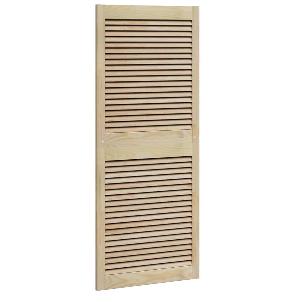 Skabsdør Naturfarvet 140,5 x 2,1 x 59,5 cm Massiv fyrretræ