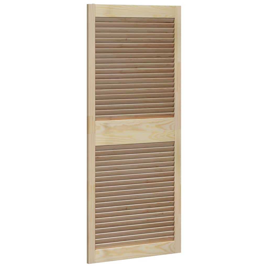 Skabsdør Naturfarvet 140,5 x 2,1 x 59,5 cm Massiv fyrretræ