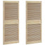 Skabsdør med dør 2 pcs Naturfarvet 140,5 x 2,1 x 59,5 cm
