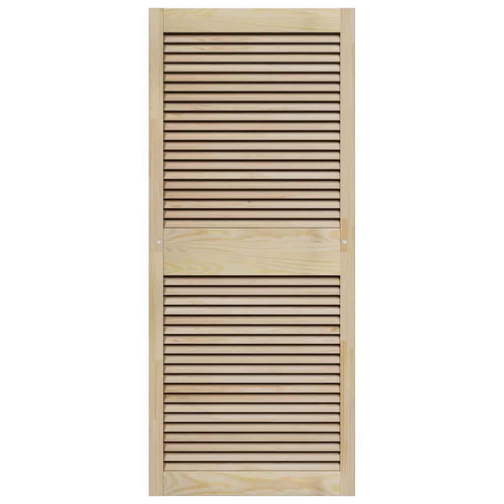 Skabsdør med dør 2 pcs Naturfarvet 140,5 x 2,1 x 59,5 cm