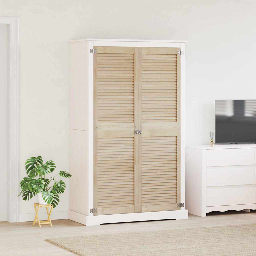 Skabsdør 2 pcs Naturfarvet 170 x 2,1 x 49,5 cm Massiv fyrretræ