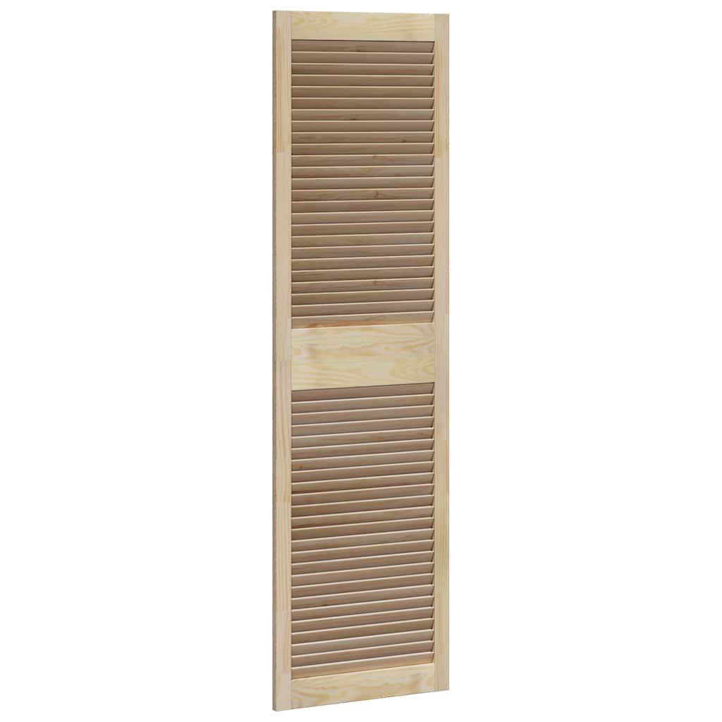 Skabsdør 2 pcs Naturfarvet 170 x 2,1 x 49,5 cm Massiv fyrretræ