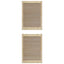 Skabsdør 2 pcs Naturfarvet 170 x 2,1 x 59,5 cm Massiv fyrretræ