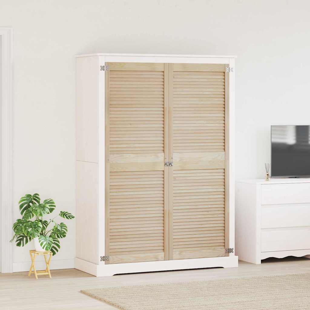 Skabsdør 2 pcs Naturfarvet 170 x 2,1 x 59,5 cm Massiv fyrretræ
