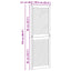 Skabsdør 2 pcs Naturfarvet 170 x 2,1 x 59,5 cm Massiv fyrretræ