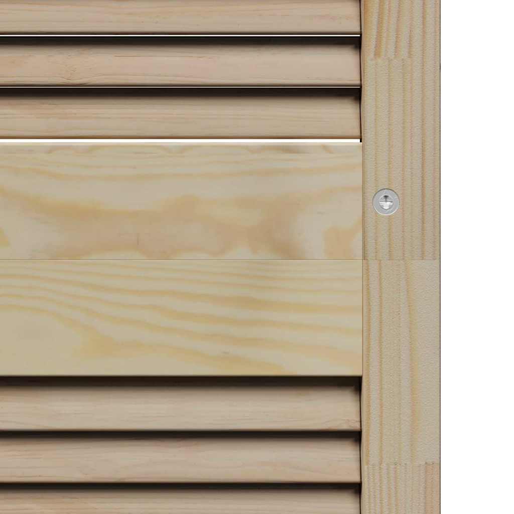 Skabsdør 2 pcs Naturfarvet 201 x 2,1 x 39,5 cm Massiv fyrretræ