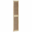 Skabsdør 2 pcs Naturfarvet 201 x 2,1 x 39,5 cm Massiv fyrretræ