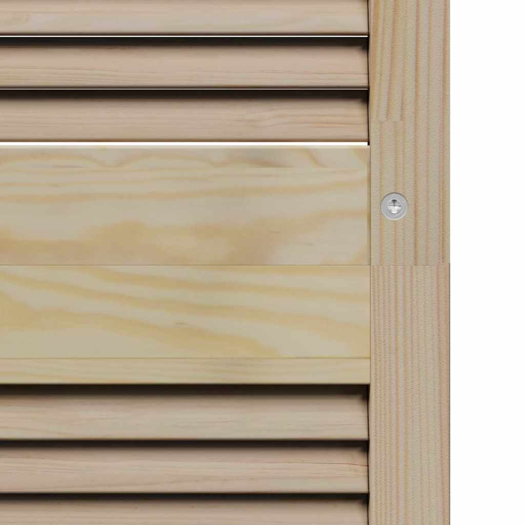 Skabsdør Naturfarvet 201 x 2,1 x 49,5 cm Massiv fyrretræ