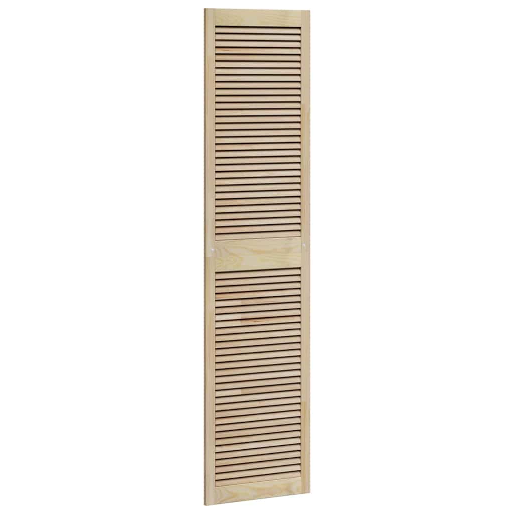 Skabsdør Naturfarvet 201 x 2,1 x 49,5 cm Massiv fyrretræ