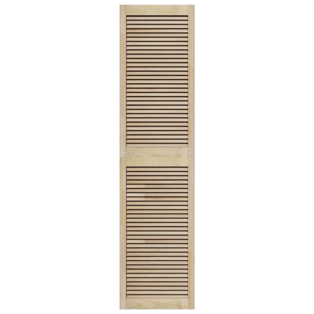 Skabsdør Naturfarvet 201 x 2,1 x 49,5 cm Massiv fyrretræ