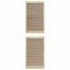 Skabsdør 2 pcs Naturfarvet 201 x 2,1 x 59,5 cm Massiv fyrretræ