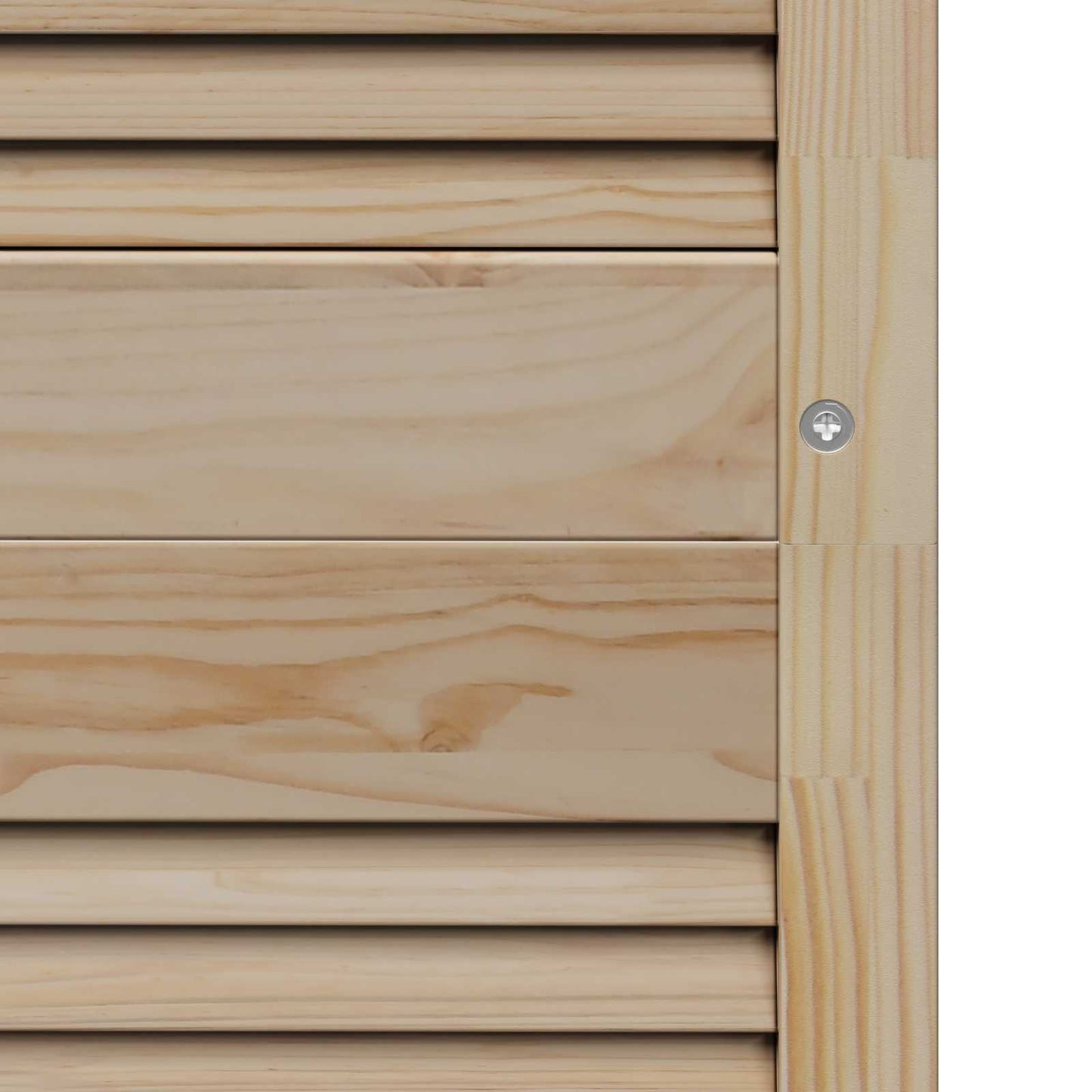 Skabsdør 2 pcs Naturfarvet 201 x 2,1 x 59,5 cm Massiv fyrretræ