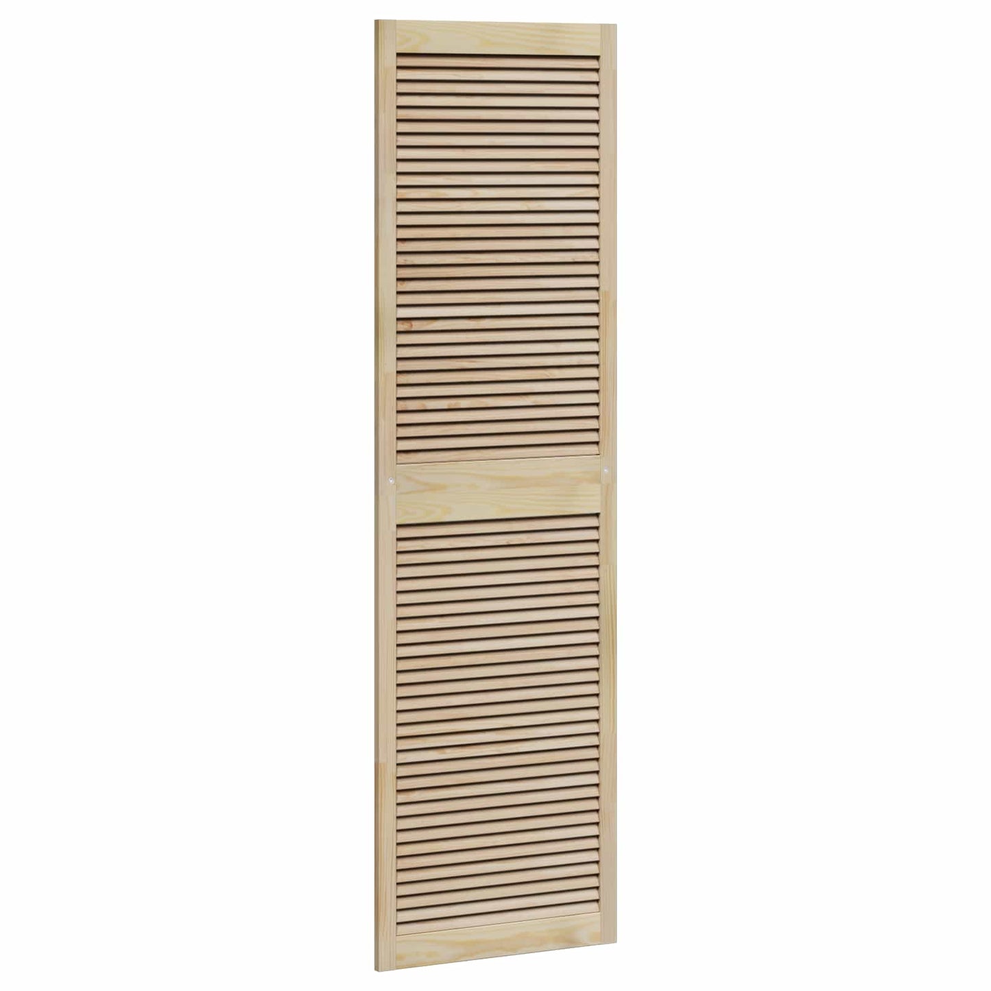 Skabsdør 2 pcs Naturfarvet 201 x 2,1 x 59,5 cm Massiv fyrretræ
