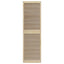 Skabsdør 2 pcs Naturfarvet 201 x 2,1 x 59,5 cm Massiv fyrretræ